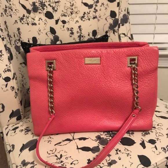 Kate Spade Pink Pebble Leather Handbag - Picture 1 of 4